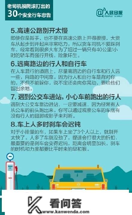 超适用！老司机给你的30个平安行车忠告