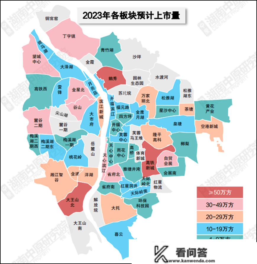 大王山北/鹅秀/高铁新城！本年长沙新房供给量三大热门板块你看好谁？