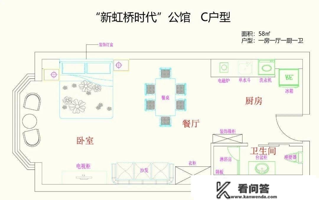 嘉定安亭公寓「新虹桥时代公馆」推出建面约58-83㎡一房两房，总价90-140万！