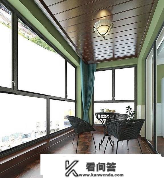 109平米简欧气概，绿色做为主色彩，使得整个空间愈加生动活泼