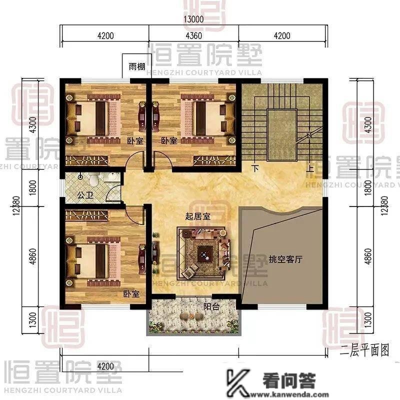 三层简欧别墅设想图纸