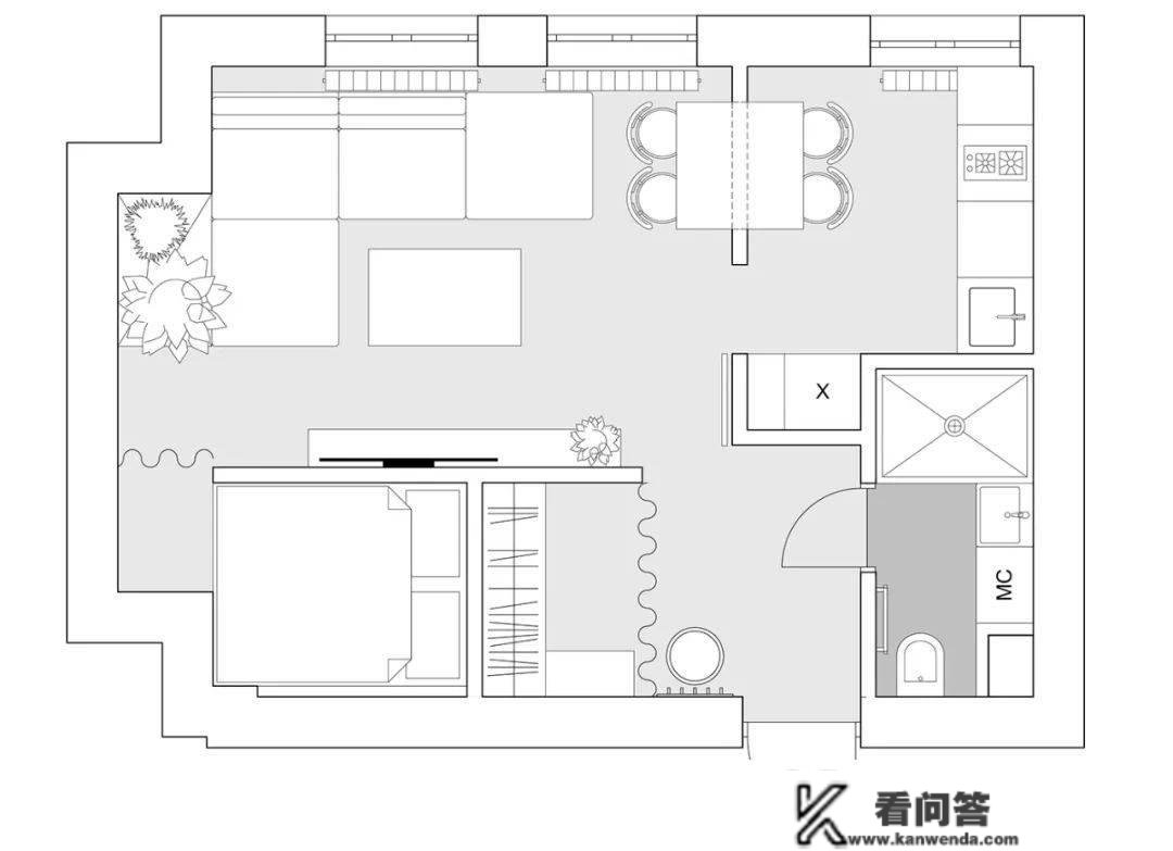 迷你一居室的极致操纵|LINE DESIGN