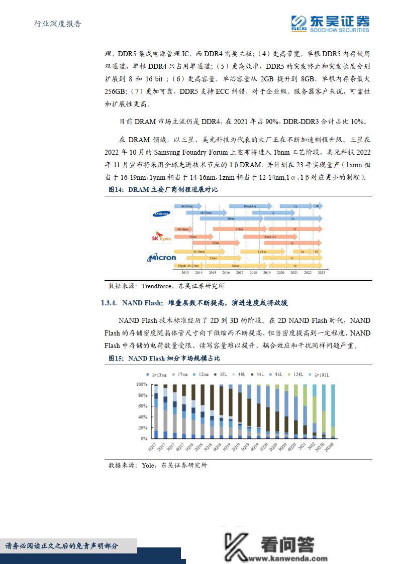 半导体行业深度陈述：海外察看系列十，从美光破净看存储行业投资时机：附下载