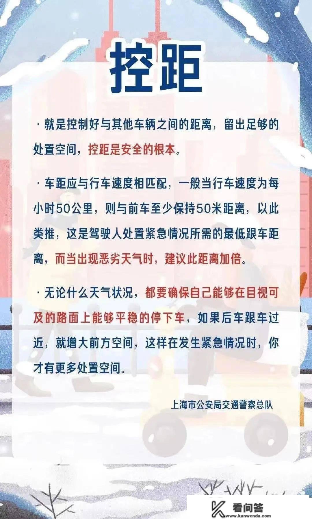 【便民】寒潮即将抵沪！那份安然出行的交通提醒请收好→