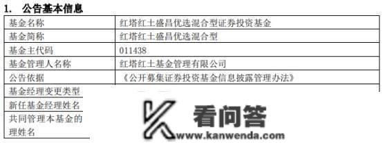 红塔红土基金3只基金增聘基金司理杨兴风