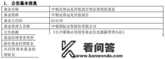 中银证券2只混基增聘基金司理刘航