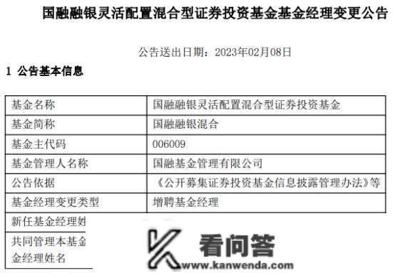 国融基金两混基增聘周德生 国融融银混合吃亏约23%