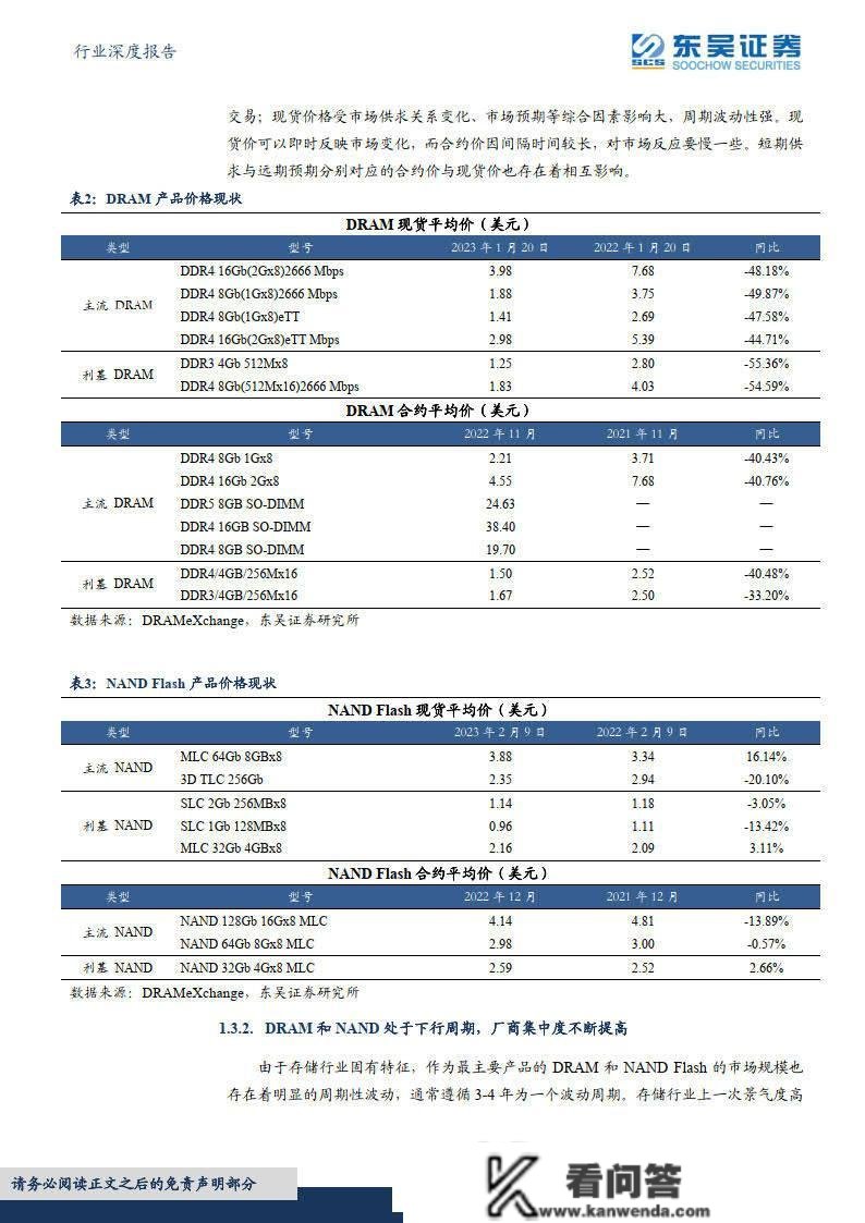 半导体行业深度陈述海外察看系列十，从美光破净看存储行业投资时机（附下载）