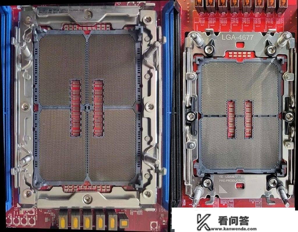 英特尔 Granite Rapids Xeon 9000 CPU 插槽图像曝光