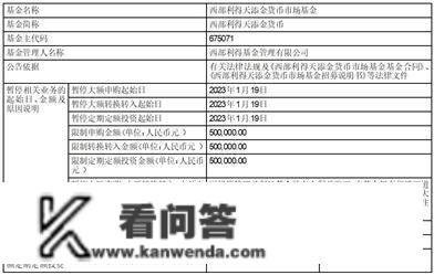 西部利得天添金货币市场基金春节前调整 （大额）申购、（大额）转换转入、（大额）按期定额投资营业的通知布告