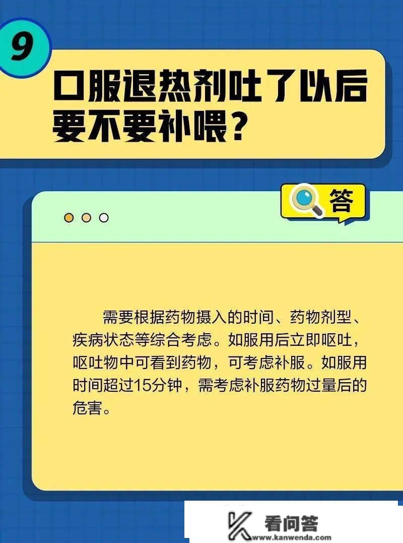 转需！关于儿童退烧药的10个问题