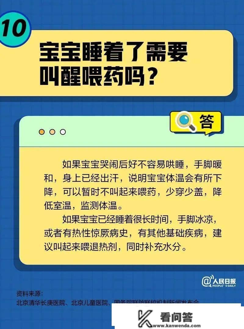 转需！关于儿童退烧药的10个问题