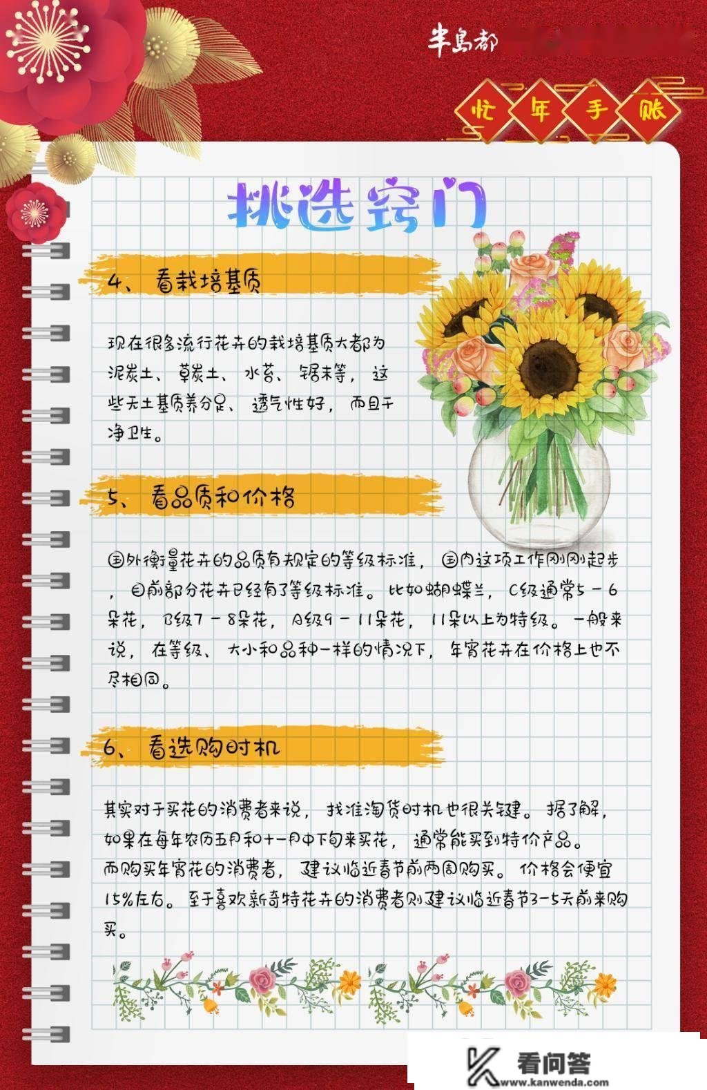 忙年手掌丨买鲜花，过大年！青岛年宵花去哪儿买，如何选购，若何保鲜→