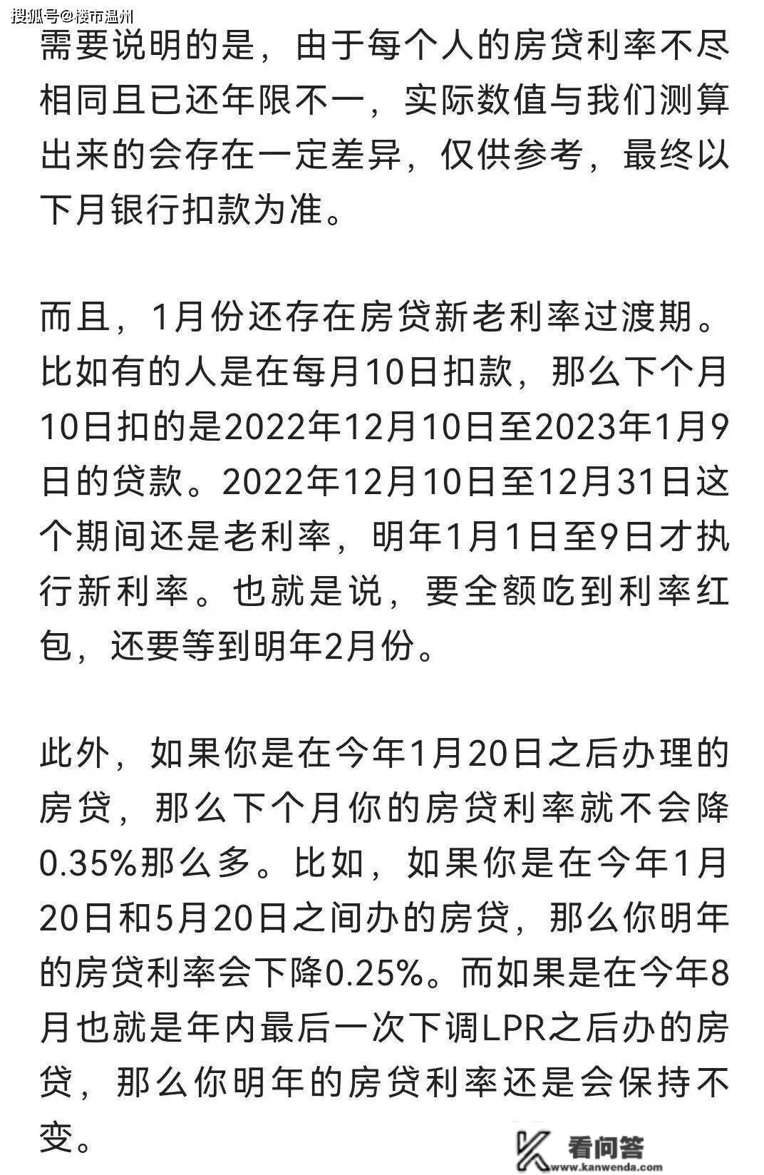 再过两天，每个月房贷最多可省1700元！最末能省几，帮你算好了…