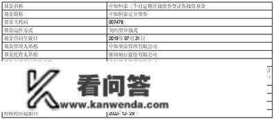 中加恒泰三个月按期开放债券型证券投资基金 开放申购、赎回、转换营业通知布告