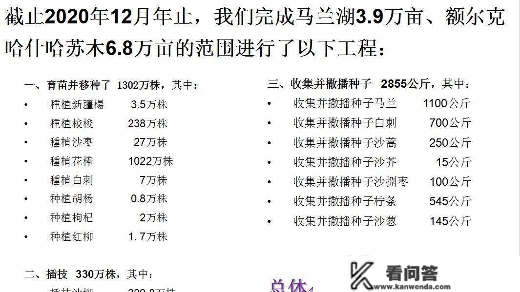 10年间在阿拉善种10万亩植被，结合国教科委都为她打call