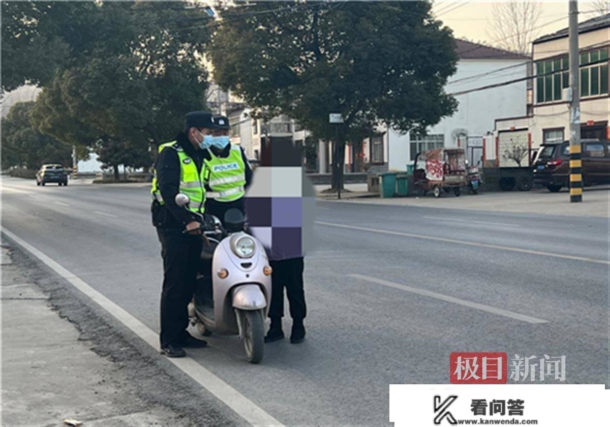 惊险！10岁女孩骑电动车上路，民警当场“喊停”