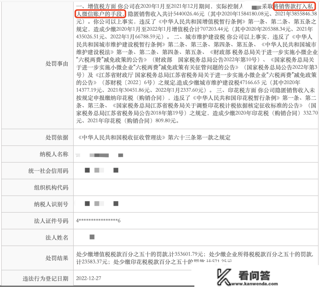 年结束！多家企业私户收款被查！1月起，私家账户收款高于那个数要小心了！