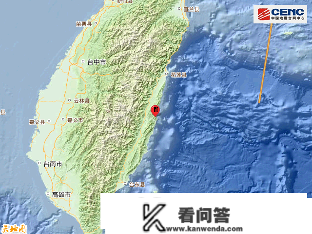 台湾花莲县发作4.9级地震
