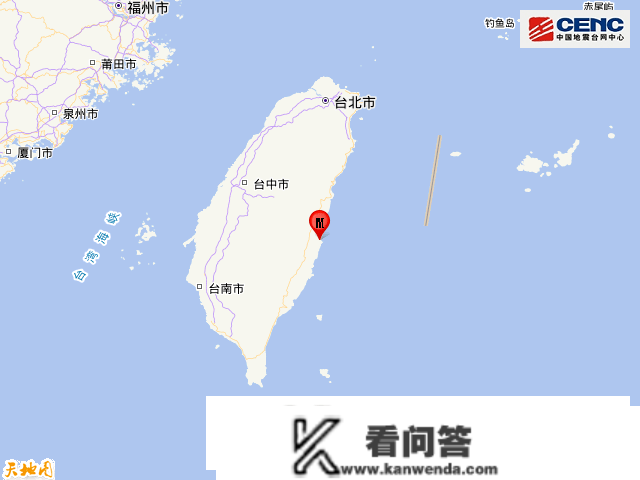 台湾花莲县发作4.9级地震
