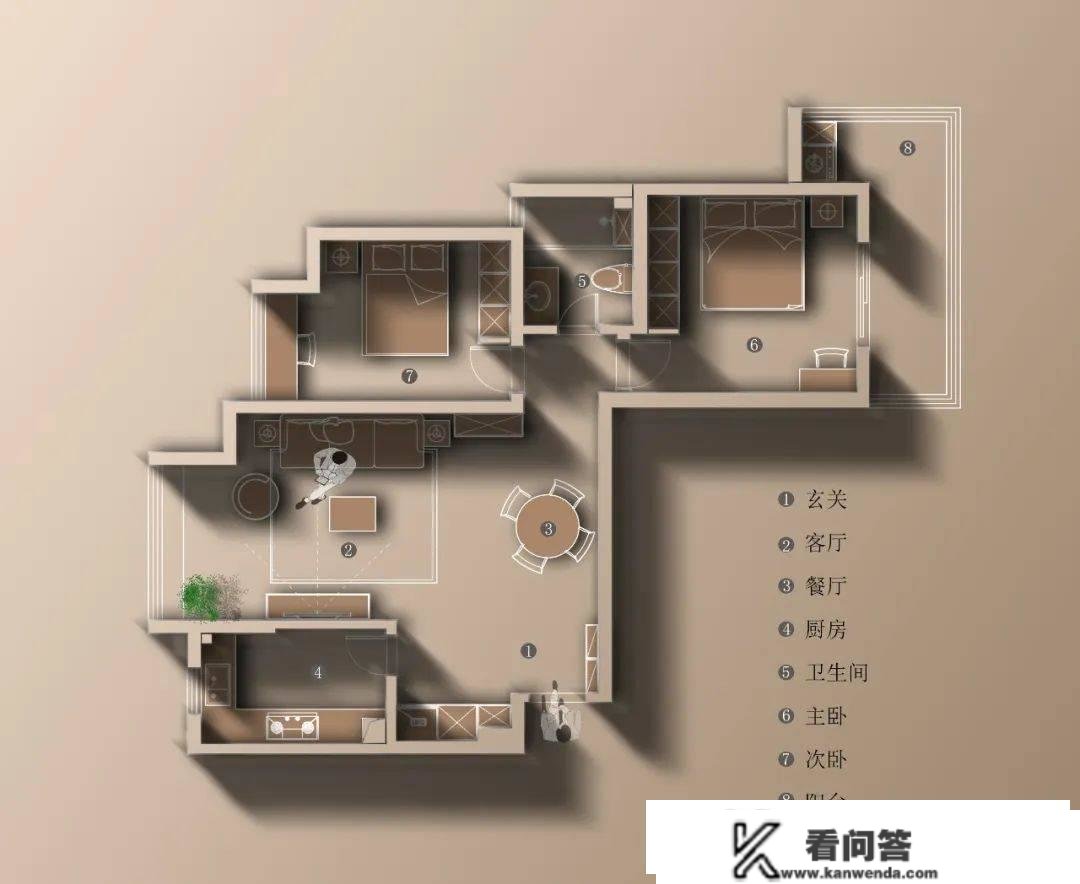 95㎡老房爆改复古法度风，堪称打工人拆修模板！那钱花得太值了