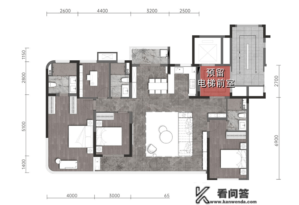 开年“狂飙”的楼市，麓湖公园区大平层改善必选！