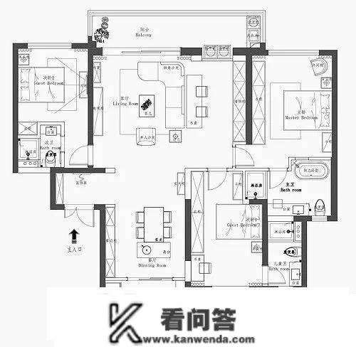 210㎡大平层实拍，现代轻奢风