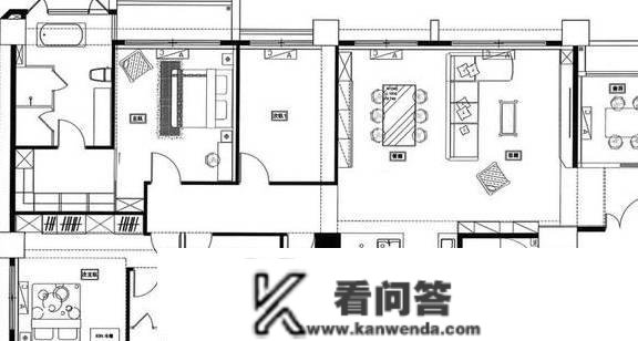 178平大平层，现代简约风，充满风格的家（附平面图）