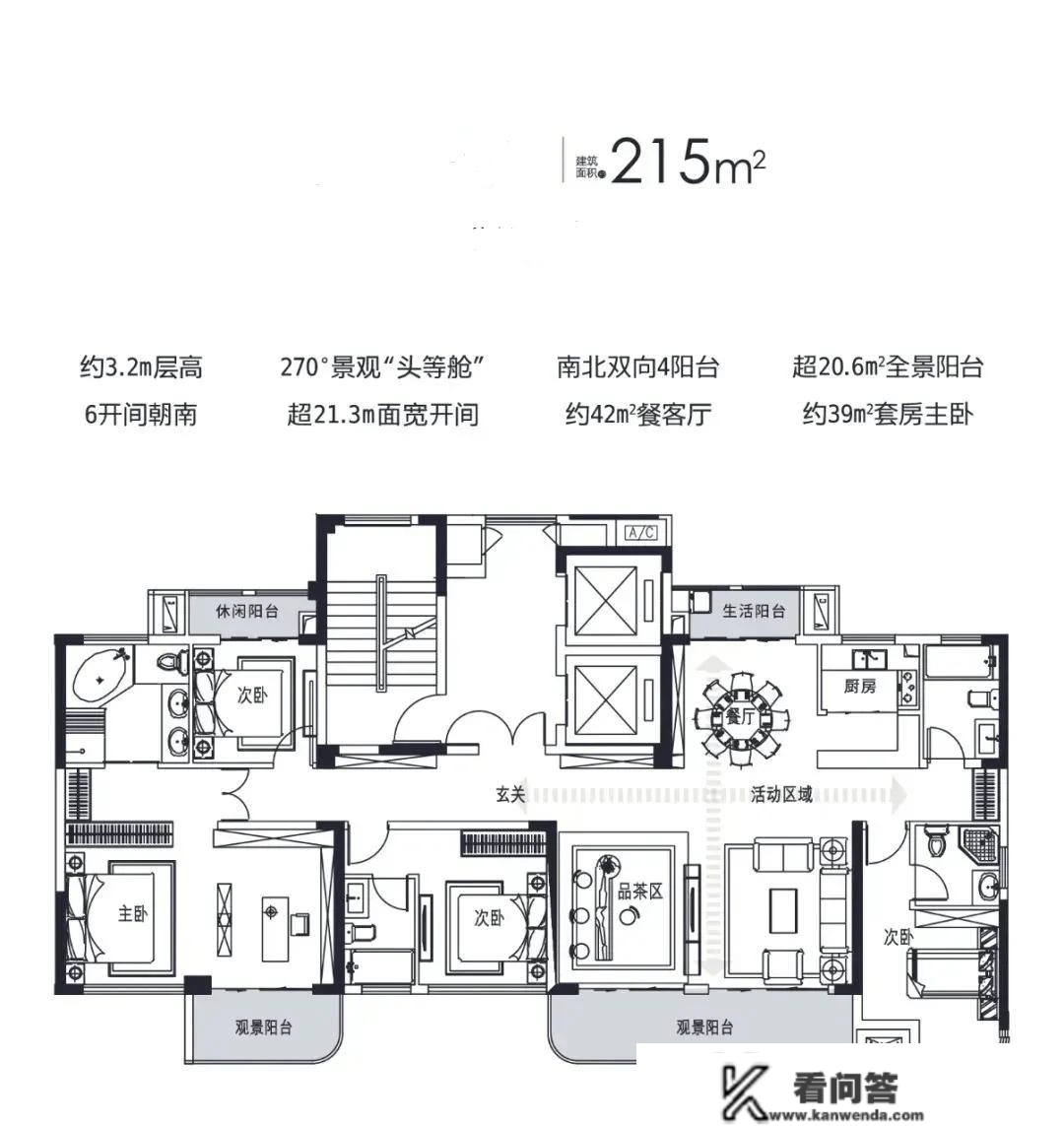 215平米的浪漫大平层，相当有排面