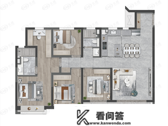 户型解析| 宸阅府主力101平起户型 合适刚改及改善人群