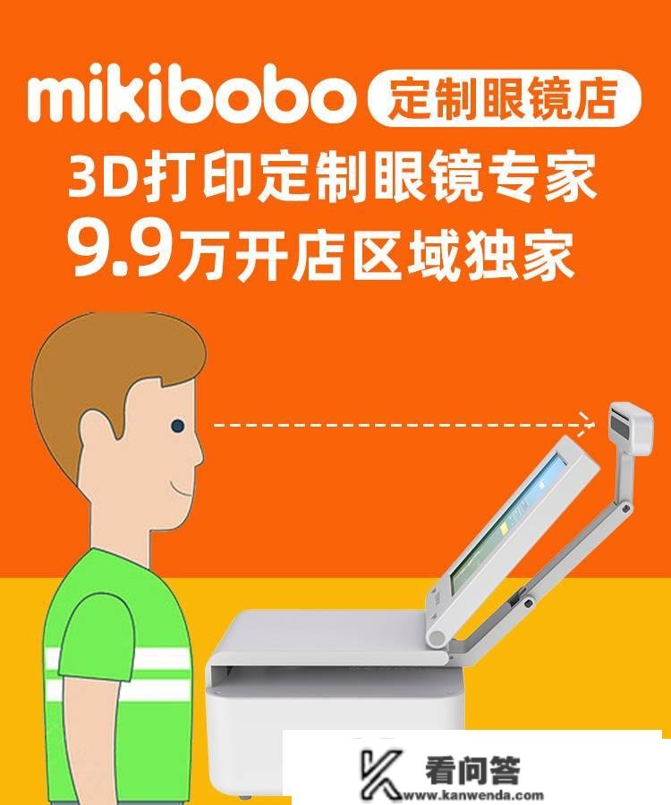 mikibobo定造3D打印眼镜店，市场前景怎么样？