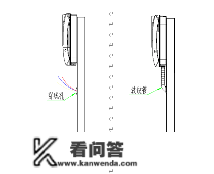 一辆汽车充电桩安拆施工计划，图解安拆与接线