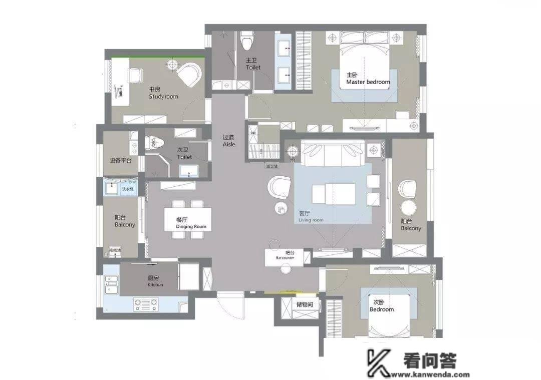 136平简约北欧风三居室，享受慵懒文艺的慢生活