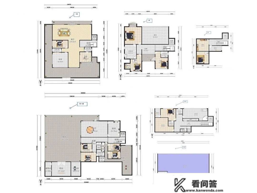 银湖：依山而建半山独栋别墅丨银谷别墅 546平 上下五层半