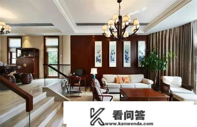 400平新中式独栋别墅，逃求的是一种简约适用的美感