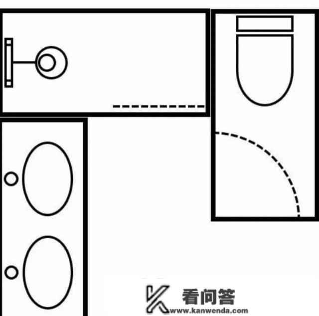 卫生间干湿别离，最该移出来的是马桶，良多人都做错了