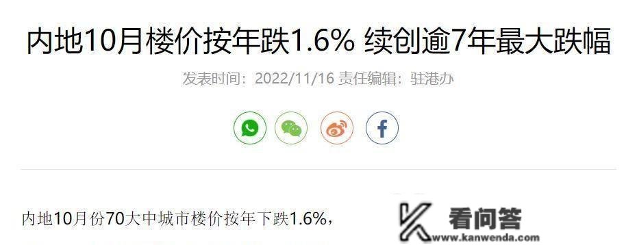 房价创出近7年更大跌幅，楼市或许已进入“黑铁时代”