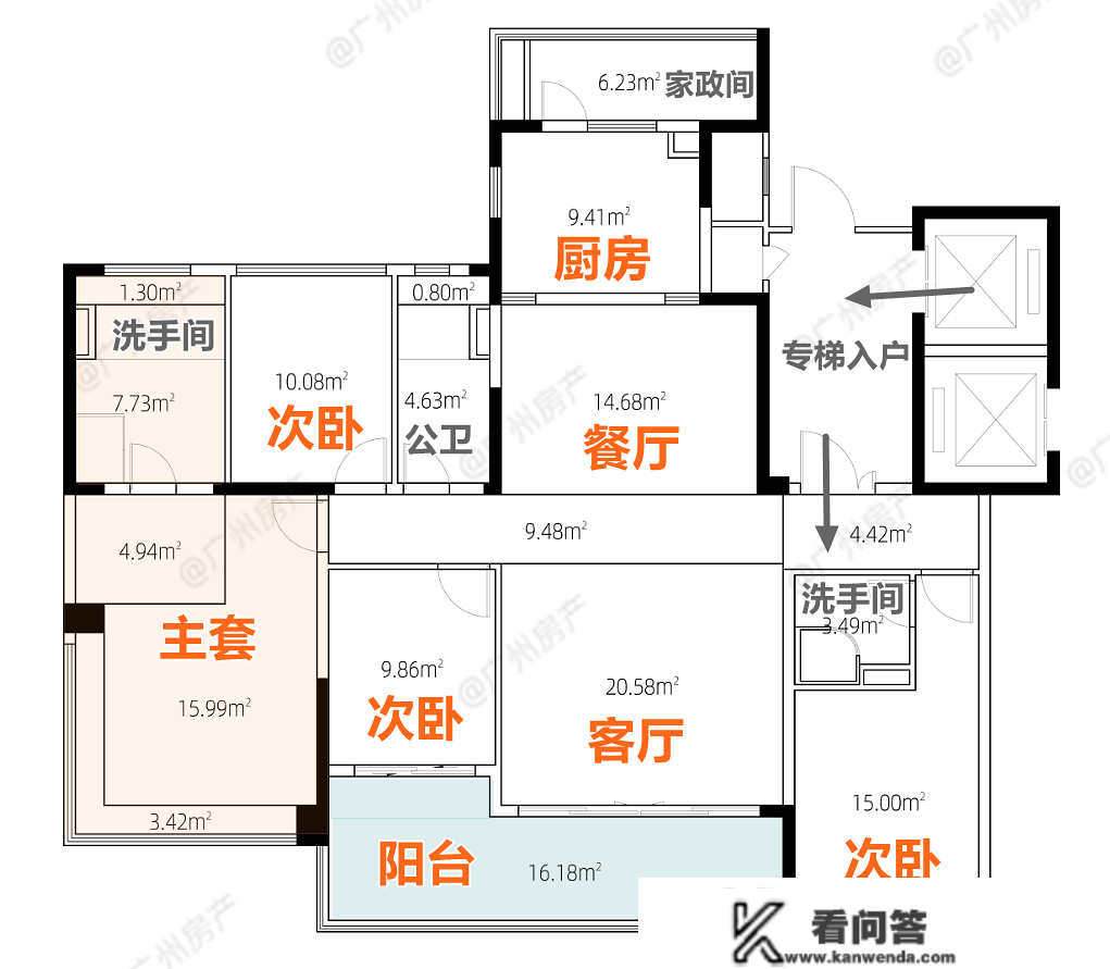 猛料！天河保利又一豪宅盘，我撩到户型图了！