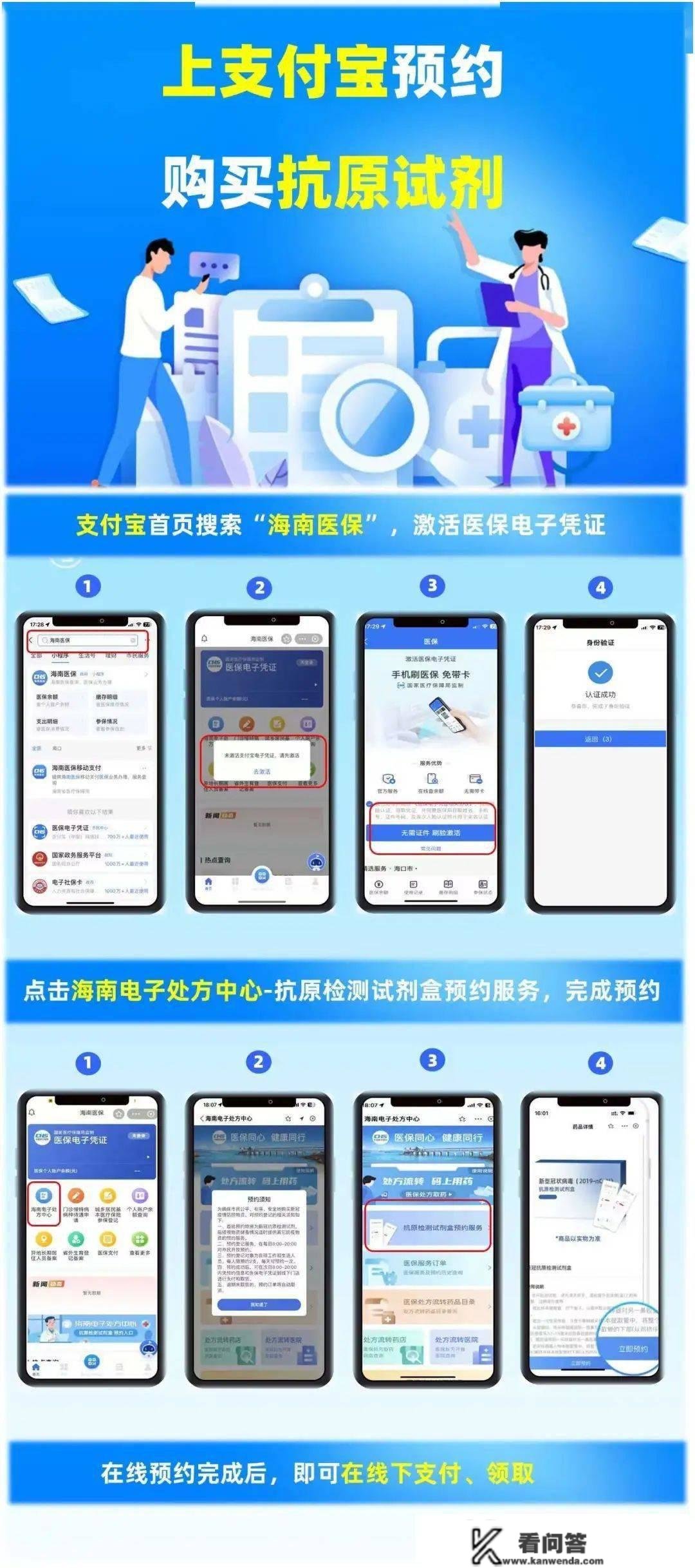 海南若何领取防疫安康包、抗原？若何线上问诊？你想找的都在那
