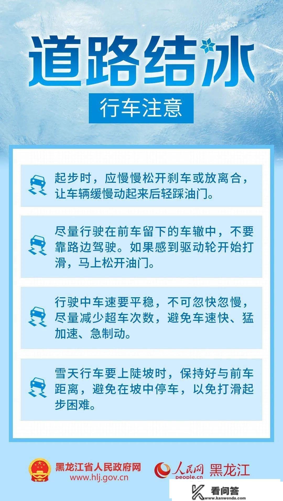 出行留意交通平安！黑龙江省发传教路结冰预报