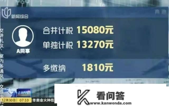 抓紧领钱了！“零丁计税”比“合并计税”多退2000元！