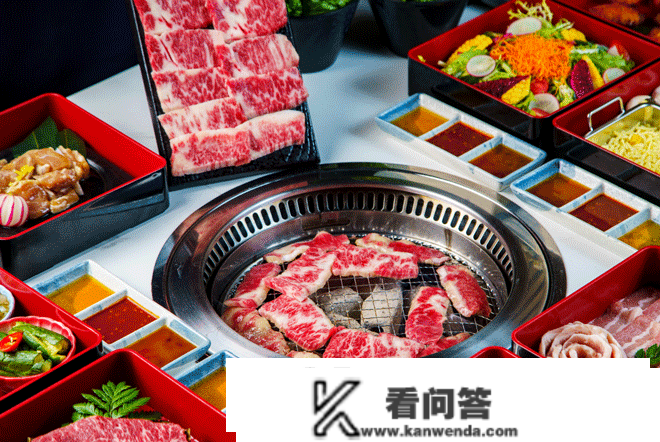 【引力烧·日式烧肉专门店】虹桥店|498元抢整盘M9和牛牛小排+8种精品荤菜，更有鱼子酱口蘑，紫苏饭！