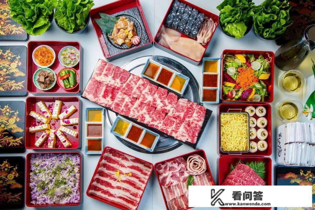 【引力烧·日式烧肉专门店】虹桥店|498元抢整盘M9和牛牛小排+8种精品荤菜，更有鱼子酱口蘑，紫苏饭！