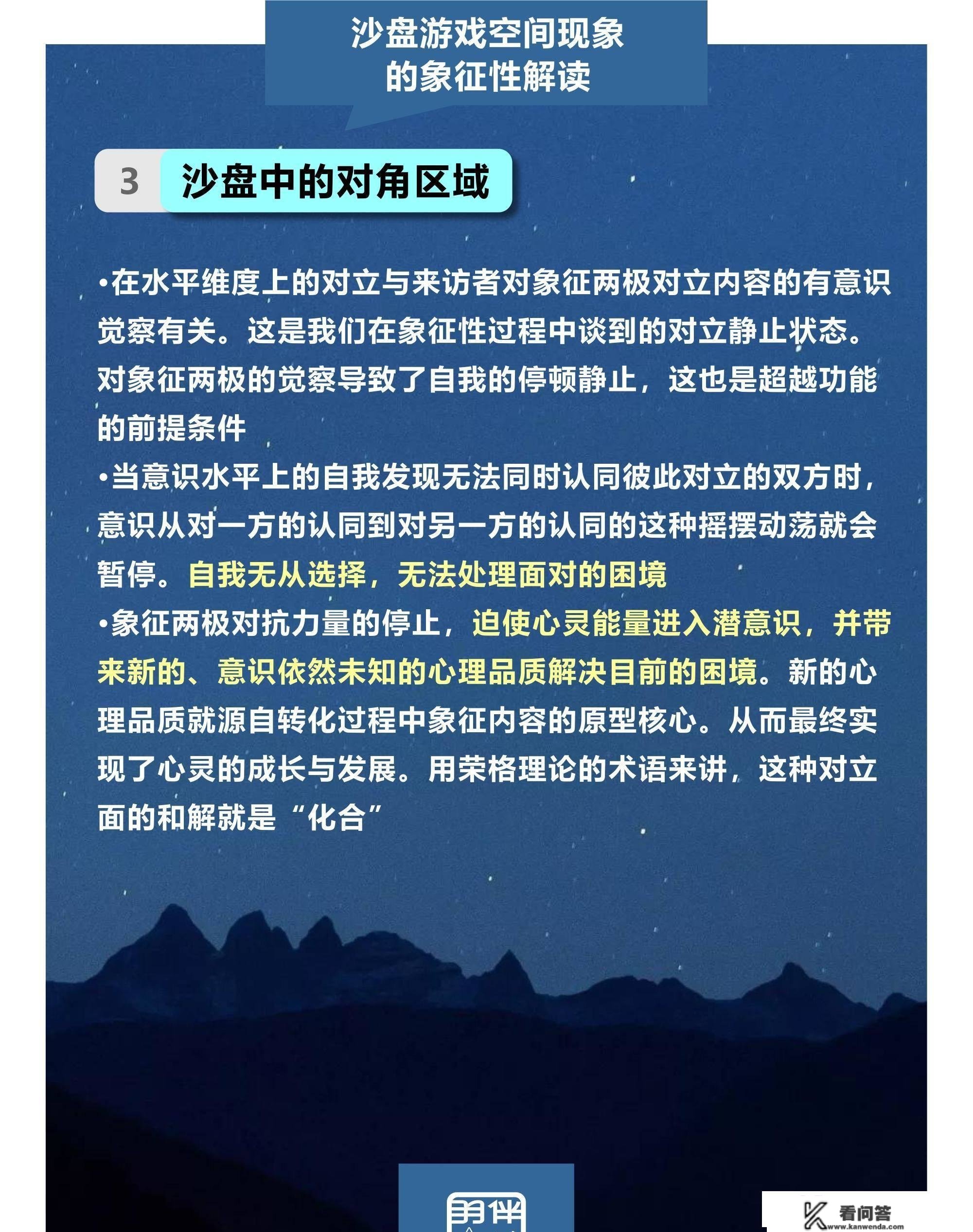 心理征询师解读沙盘游戏疗法的空间现象象征性诠释图