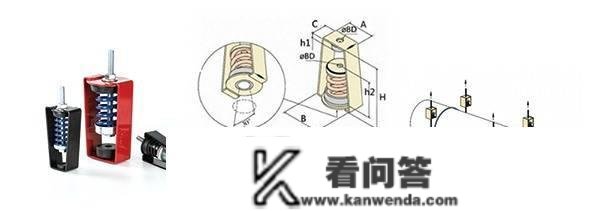 吊式天花板HTA-250-C型弹簧减振器实物图片