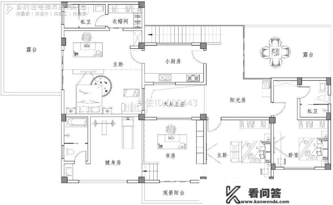 乡住平台精选8套带车库自建房别墅设想图纸，若是有车库需求就请来看一看吧