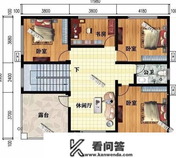 面宽11-12米间的两款别墅户型，简欧式气概设想，人人都羡慕