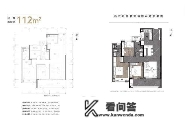 组图万科松湖六合建面约112-240湖景美宅户型图