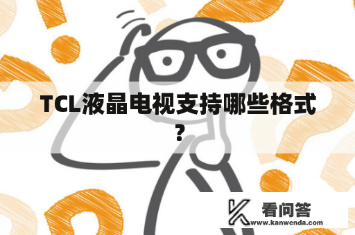TCL液晶电视支持哪些格式？