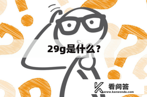 29g是什么？